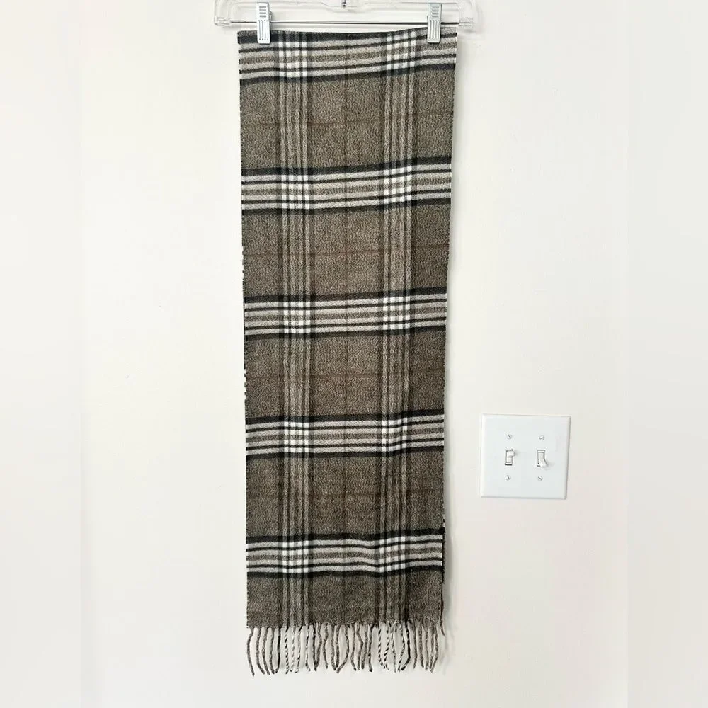 Black Brown 1826 Plaid Scarf